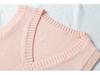 Chaleco Japonés de Punto con Cuello en V de 21 Colores: Prendas de punto Otoño/Invierno