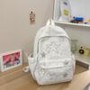 Schoolbag Japanese Ins Star Embroidered Backpack Lightweight Versatile Large Capacity Student School Bag Niche Leisure Commuter Backpack