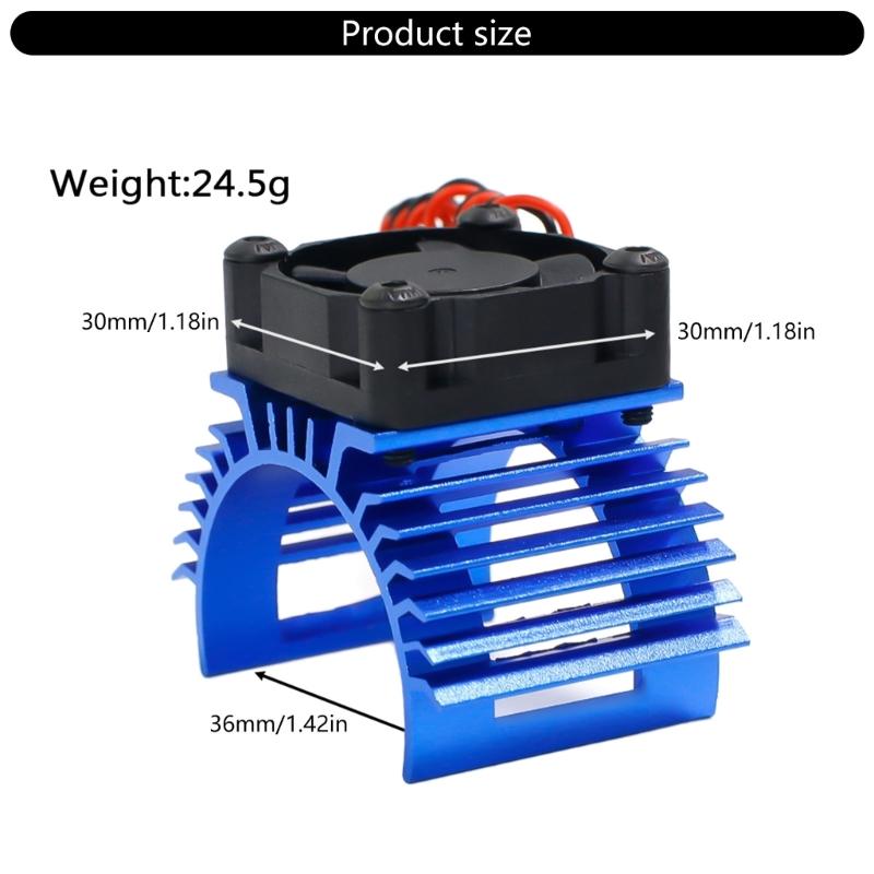 Remote Control Car Cooling Fan High RPM Heat Dissipation Update Accessory Brushless Motor Twin Cooling Fan 36mm