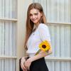 Egoist Heart V Neck Scalloped Short sleeVe Knit Es2okh04