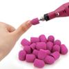 10Pcs 10*15/13*19 Purple Sanding Caps Nail Art Sanding Bands Block Caps Mandrel Gel Remover Foot Care Cuticle Drill Accessories