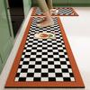 Waterproof PVC Kitchen Mat Long Non-slip Oil-Proof Floor Mats for Home Decoration Durable Easy Clean