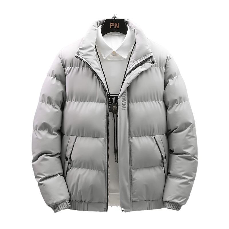 Men's Coat, Autumn and Winter New Styles, Collar Cotton Jacket, Short Cotton Jacket, Thick Cotton Jacket, Men's, Simple Design, Winter Warm Jacket