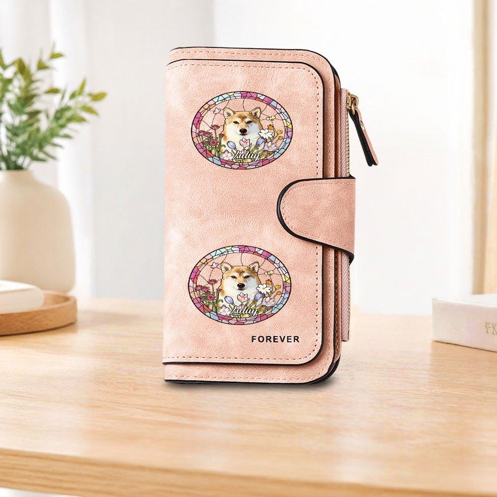 Shiba Inu Luluy Long Zipper Wallet, Large Capacity Card Holder, Unisex Clutch Bag, Fashionable Zipper Coin Purse, Suitable for Daily Use, A Great