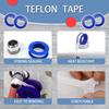 Teflon Tape, 0.47x393inch White Plumbers Tape - 4 Rolls, Stop Leaks, PTFE Sealant for Pipe