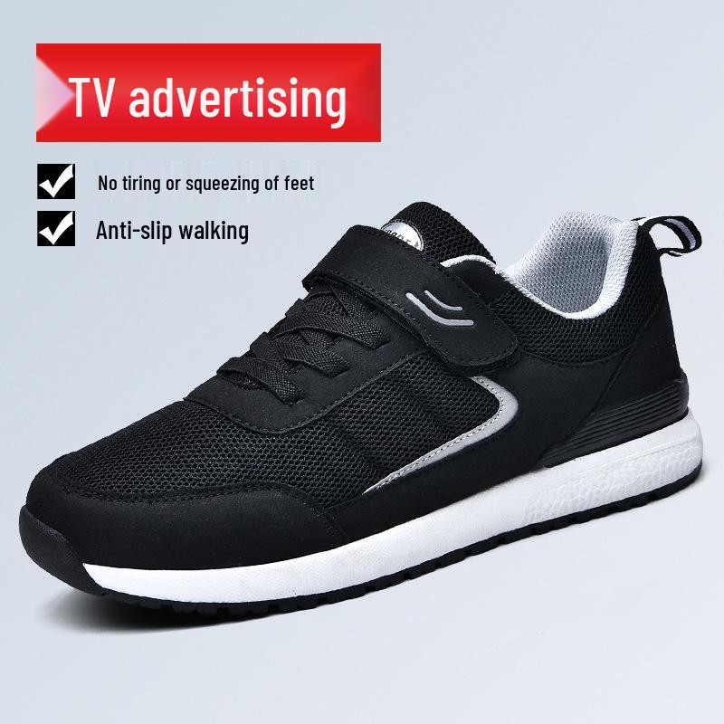 Non-Slip Casual Walking Shoes for Middle-Aged & Elderly Parents - Spring/Autumn Wear-Resistant Footwear for Men & Women