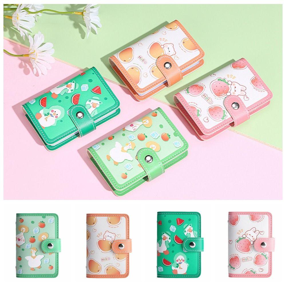 

Медвежий фрукт мультяшный держатель карты арбуз мультяшный чехол для карт PU кожаный клатч студенты