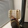 New mini square bag trendy exquisite solid color fashionable simple chain shoulder messenger bag women's bag