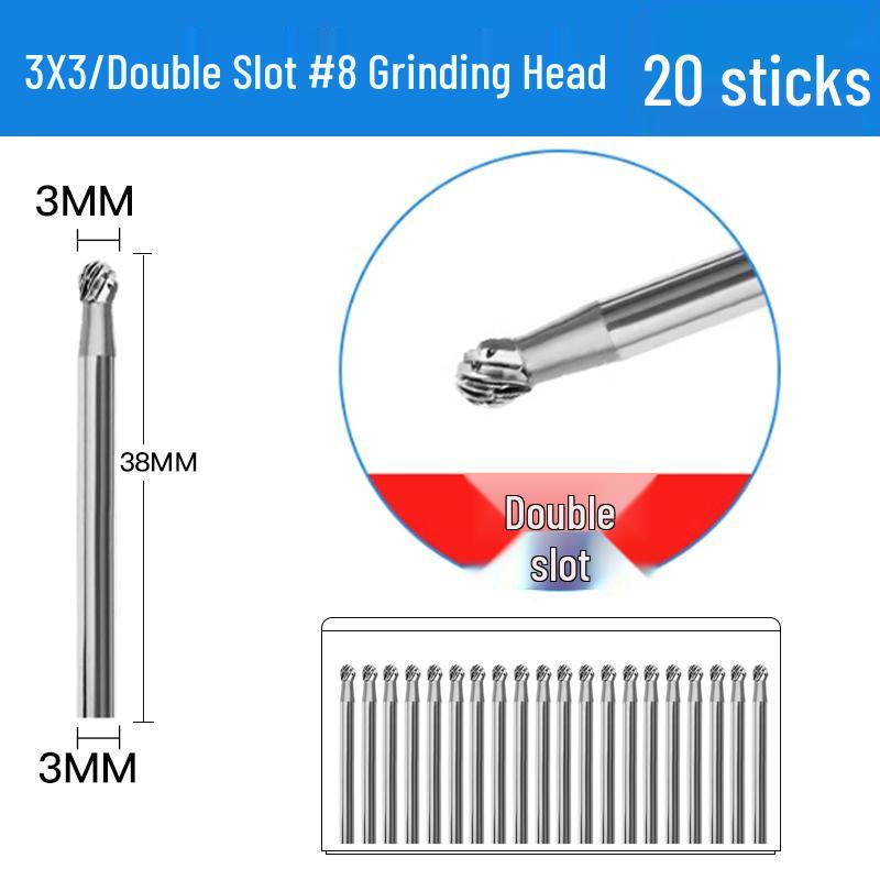 3mm Wolframstahl Entgratungs-Karbid-Schleifkopf für Metall- und Edelstahl-Fräser