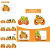 Pumpkin Face Mask Party Decor For Thanksgiving Celebration With Paper Materials 6pcs Set