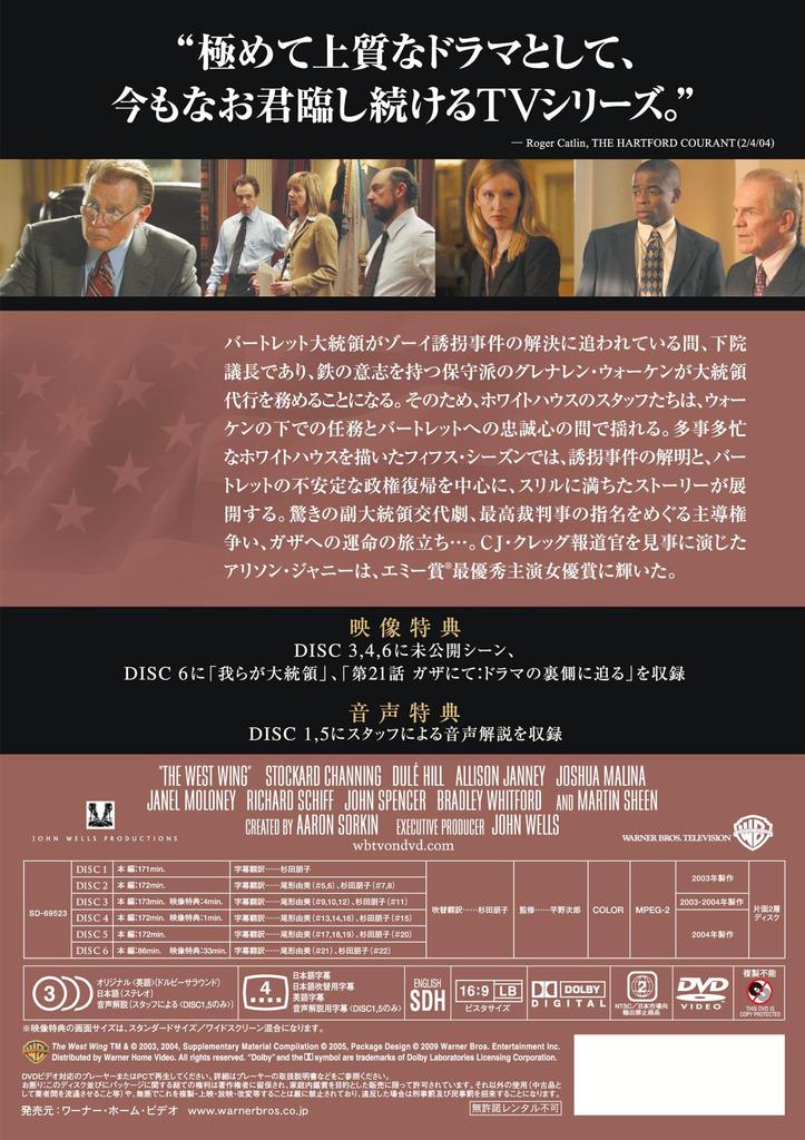 The West Wing Box <Fifth Season> Collector's [DVD]