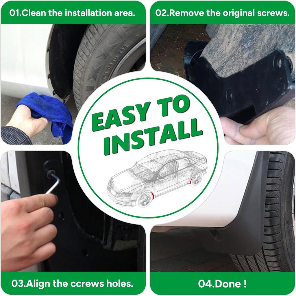 Mud Flaps For Kia Sportage -2026 Mud Guards Splash Guards Tire Protector Mudguard Accessories Front & Rear 4Pcs Set 2024 2025