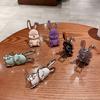 Mobile Phone Stand Trolley Rabbit Carrying Cartoon Self-adhesive Strong Adorable Capacity Electroplated Ring Finger Mobile Phone