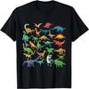 Types Of Dinosaurs Graphics Dino Identification T-Shirt