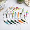 20 pcs Leurres de Pêche en Plastique Colorés Artificiels Réalistes Appâts de Pêche Matériel