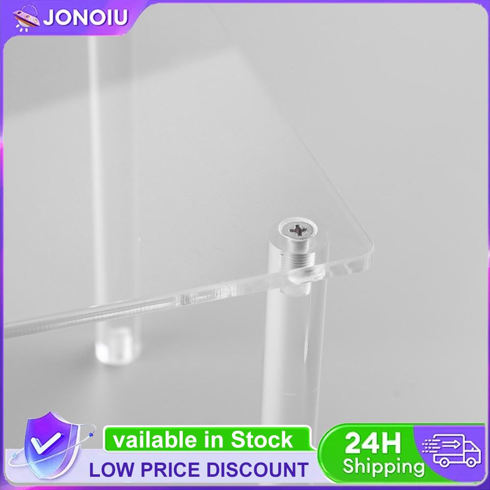 2 Pack Acrylic Cabinet Organizer Shelf Risers Kitchen Counter Shelves Organizer for Dishes Spices Soda Cans and Bottles