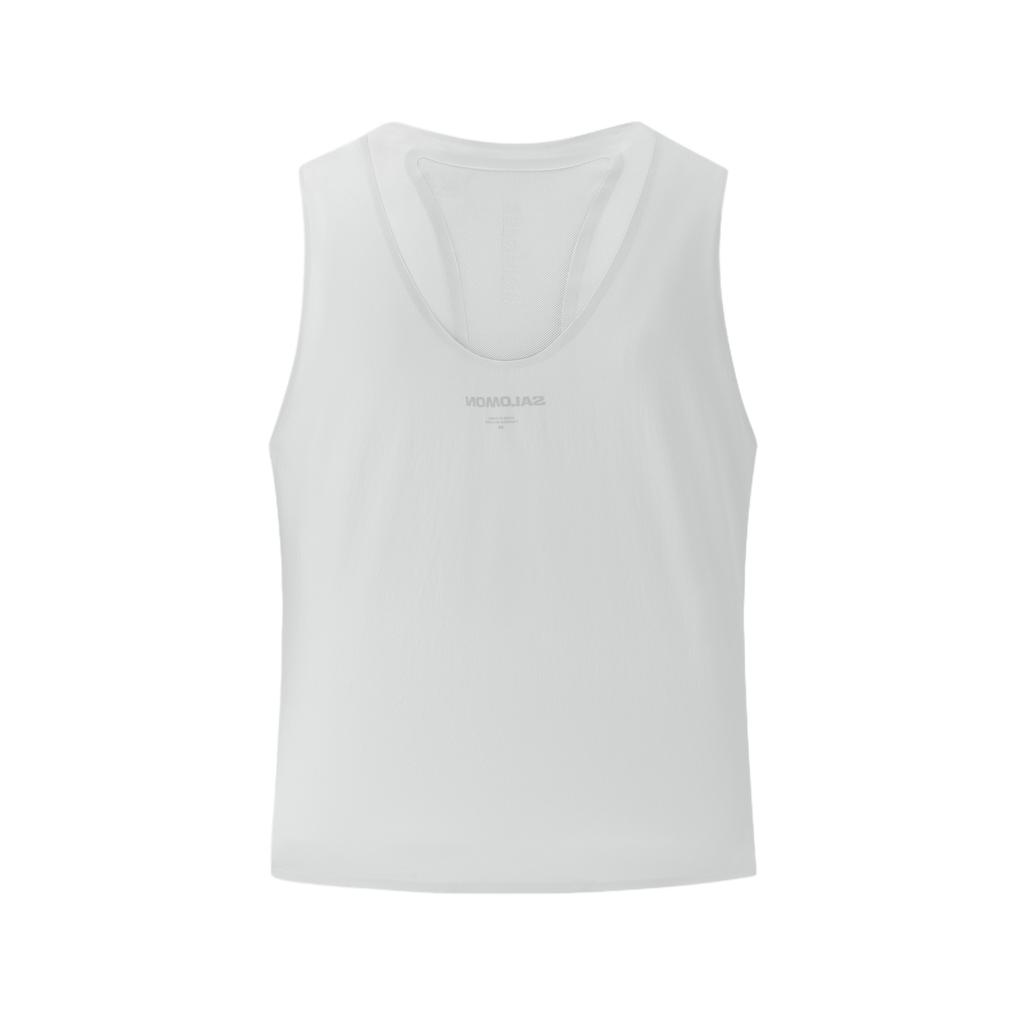 SALOMON Pl Rn Bra Tank 2In1 Breathable Comfortable Lightweight Running Vest Women Tops Glacier-Gray LC3079700