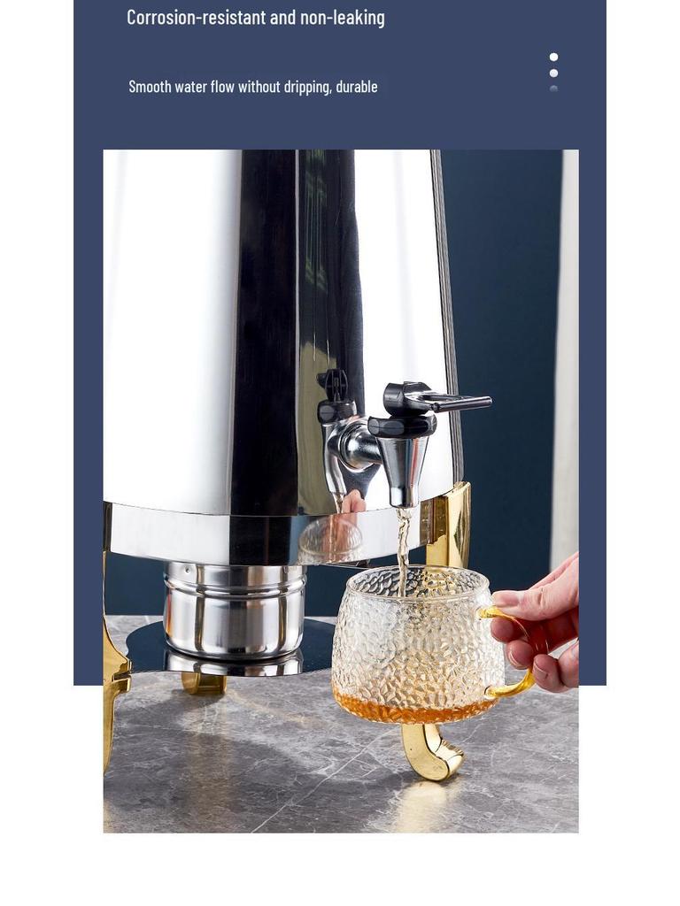 Dispenser electric de băuturi din oțel inoxidabil cu robinet - Capacitate 13L pentru cafea, suc sau lapte