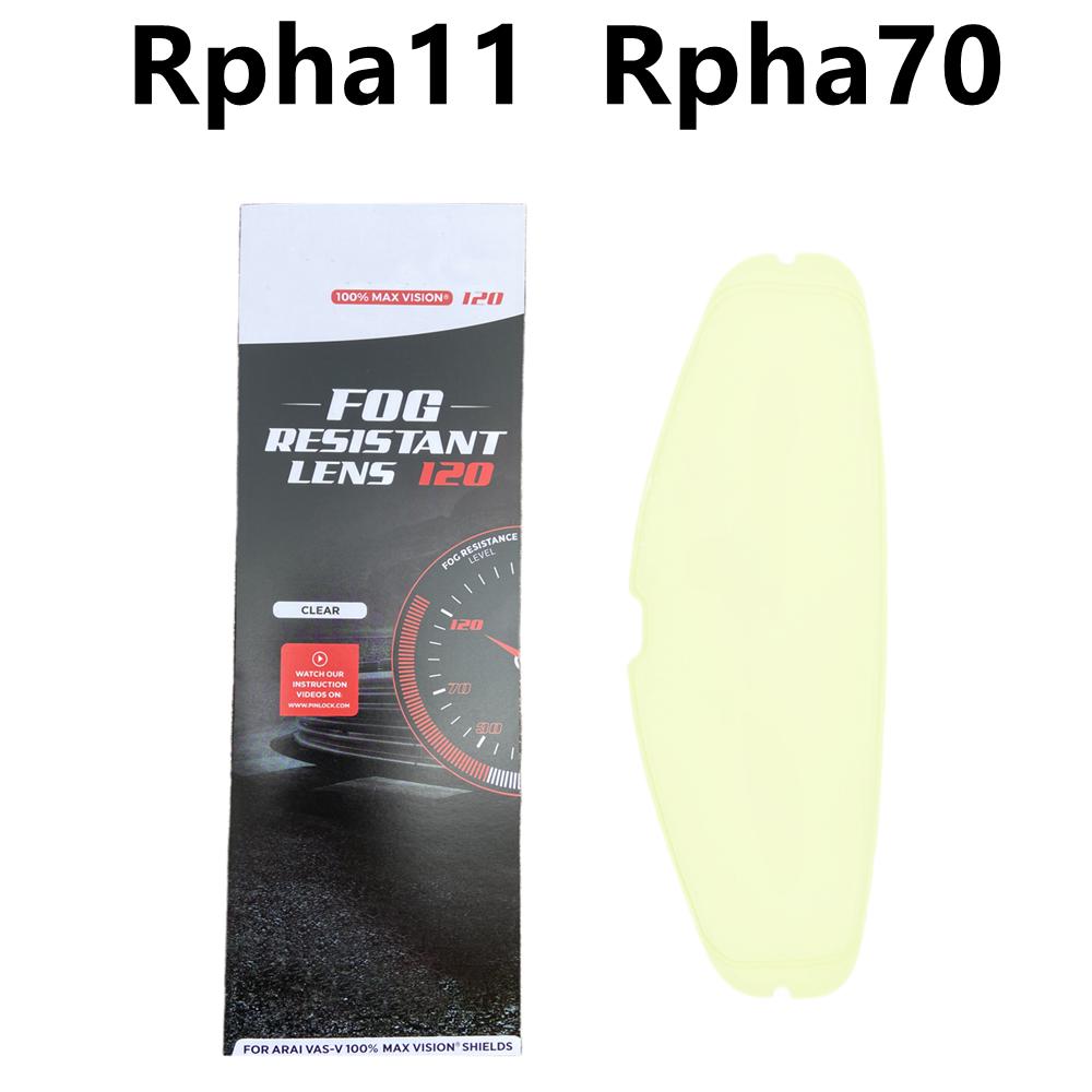 Visera Rpha11 para HJC HJ26 Rpha 70 Protector Solar a Prueba de Polvo y Viento Película Protectora Facial para Casco Galvanizada Antivaho