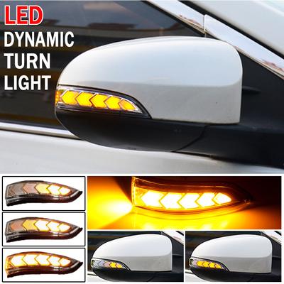 LED DRL Dynamické Boční Zpětné Zrcátko Sekvenční Směrové Světlo Lampa Pro Toyota Vios Altis Yaris Corolla Camry