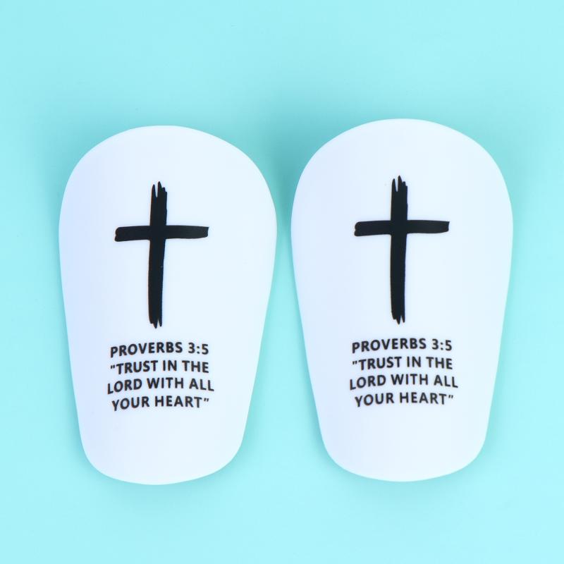 1Pair Christ Shin Guards With Bibleverse Soccer Football Protective Pads For Adults & Youth, Inspirational Sports Gear