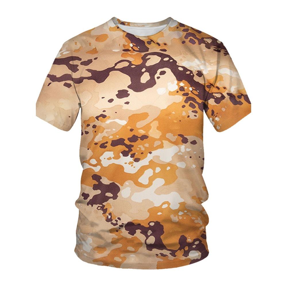 Men's T-shirt Round Neck 3D Men's Top