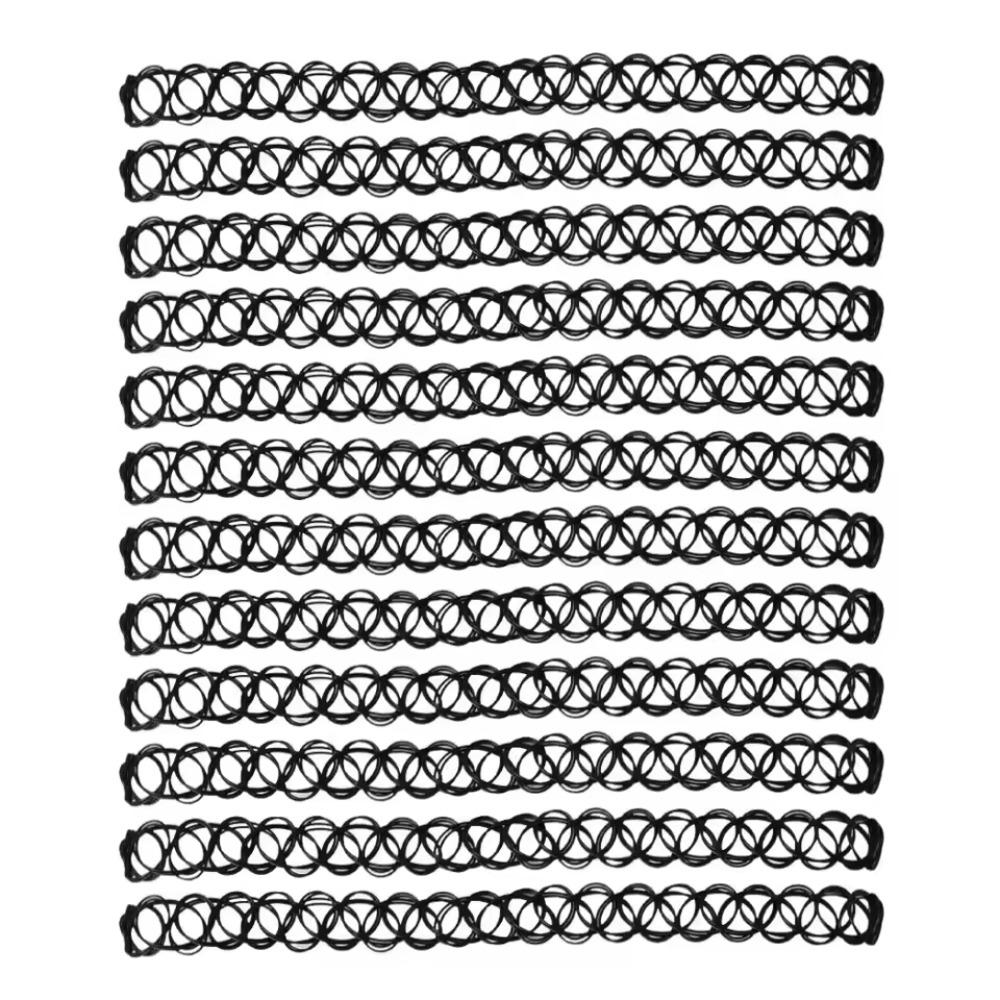 Choker Necklace Vintage Elastic Tattoo Choker Multi Color Fashion Retro Necklace Stretch Braided Fish Thread Gothic Jewellery
