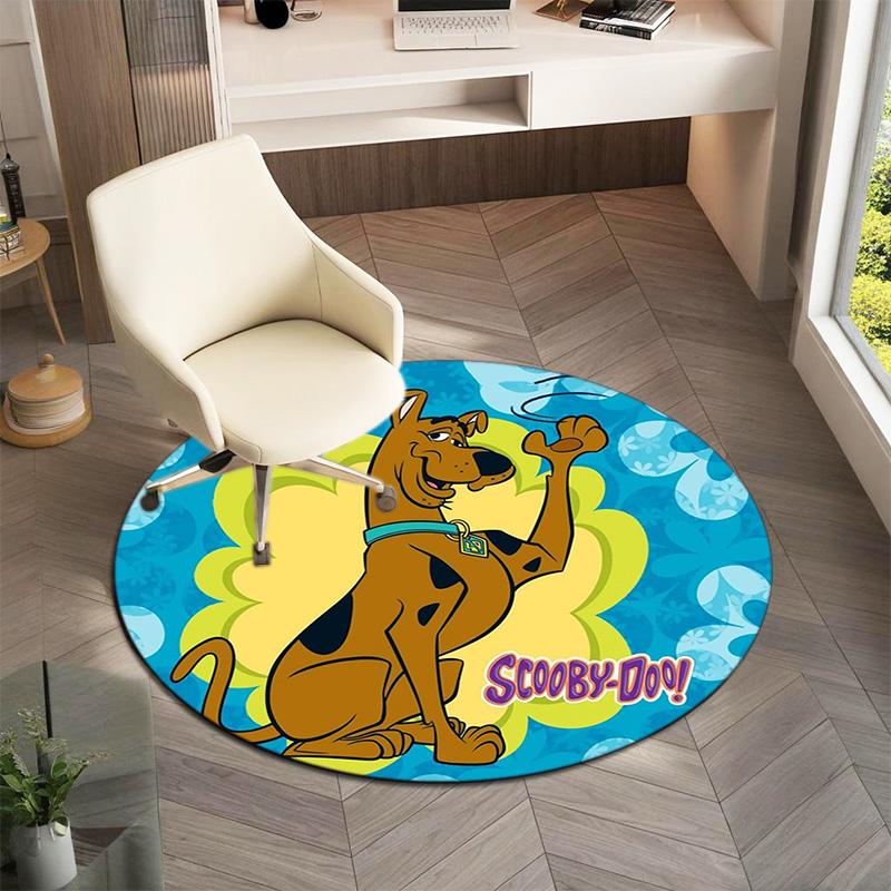 Halloween supernatural comedy adventure movie Scooby-Doo Round Carpet Soft Home Decoration Corridor Table and Chair Anti slip Outdoor Floor Mat rug 2