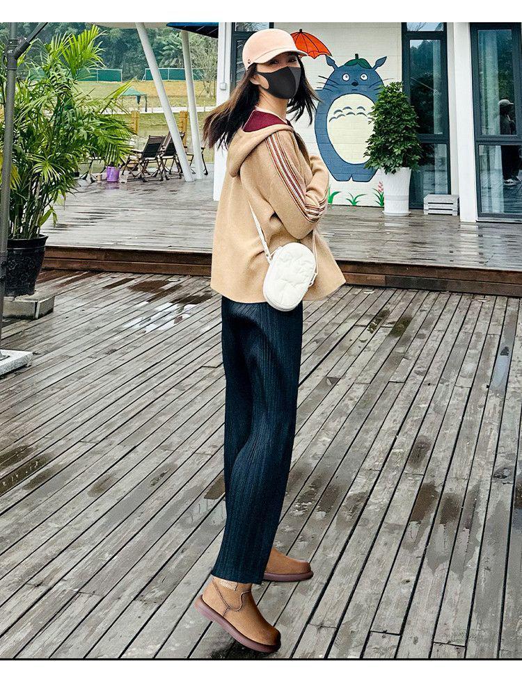 Women's Waterproof Leather Ankle Boots - Lambswool Lined Winter Snow Boots