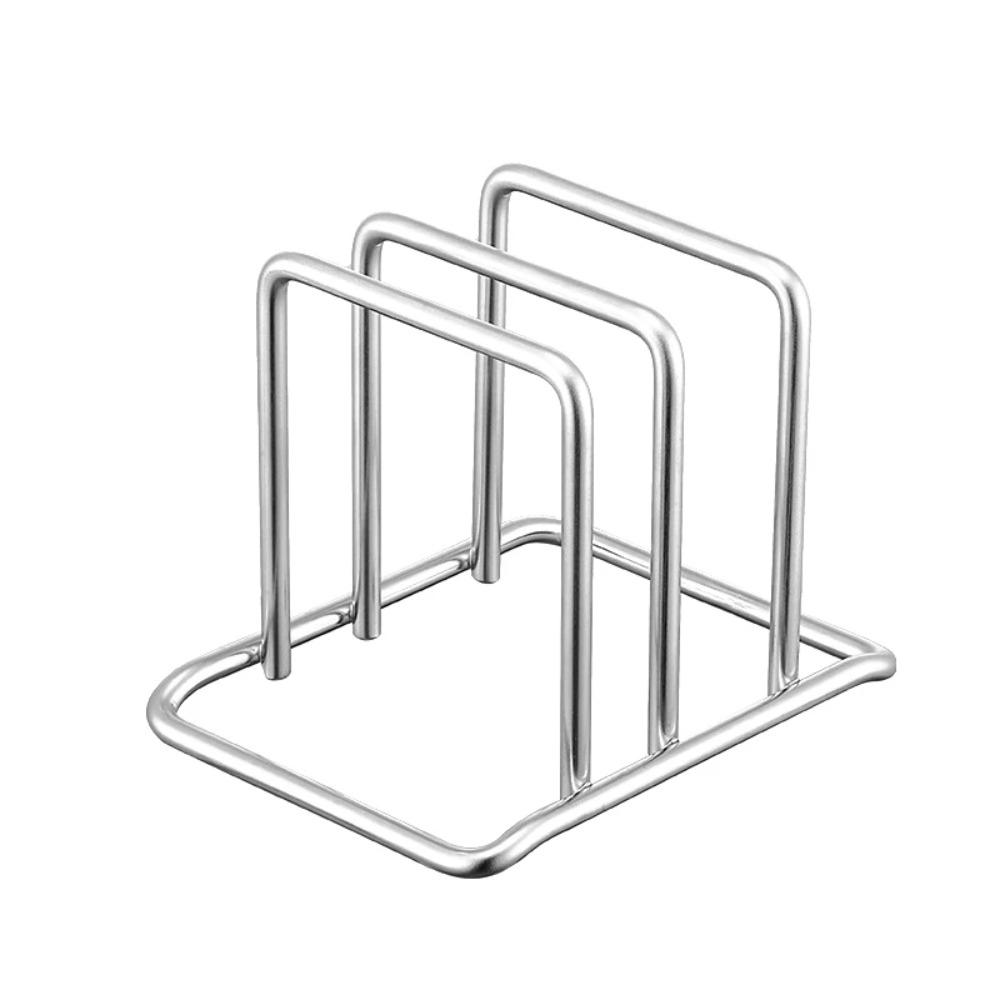 Stainless Steel Cutting Board Holder Rustproof Chopping Board Organizer Kitchen Storage Rack