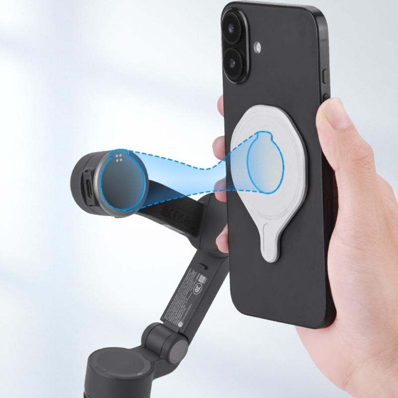 Aluminum Alloy Quick Release Phone Clamp for Mobile 7 7P 8 Handheld Stabilizers Secure Magnetic Attachment