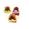 Plush Capybara Stylish Pendant Keychain Adorable Stuffed Animal For Bag Decoration