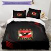 Ahly Football Club Printed Pattern Duvet Cover Set – Includes 1 Duvet Cover and 2 Matching Pillowcases Bedroom Decor Christmas Gifts