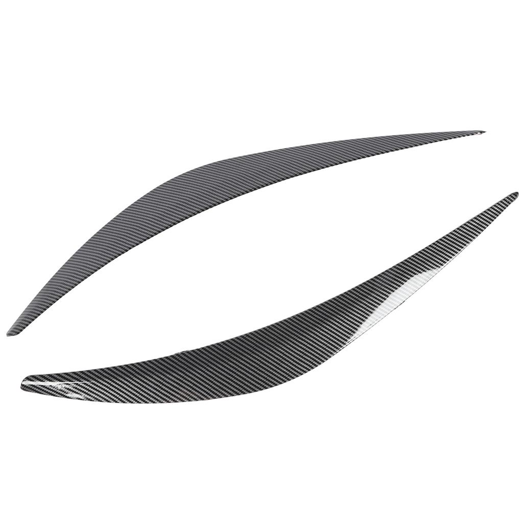 2Pcs Headlight Eyebrow Left Right Fade Proof Front Headlight Eyelid Trim Replacement for INFINITI