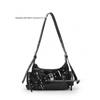 2026 Women's Retro Motorcycle Single Shoulder Bag - Large Capacity Versatile PU Leather Crossbody