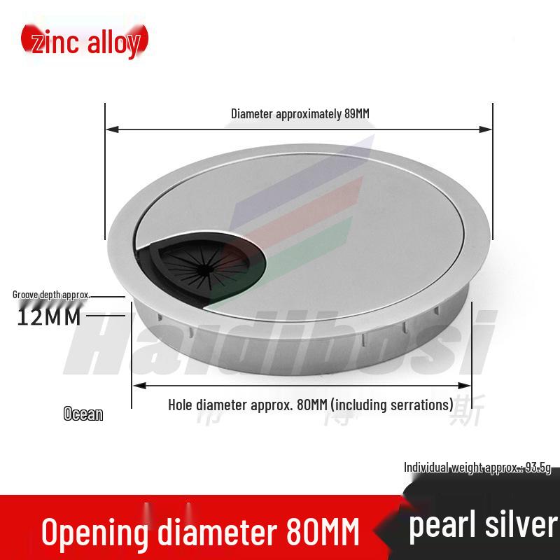 Desktop Cable Management Grommet Cover – Round Hole Sealing & Decoration