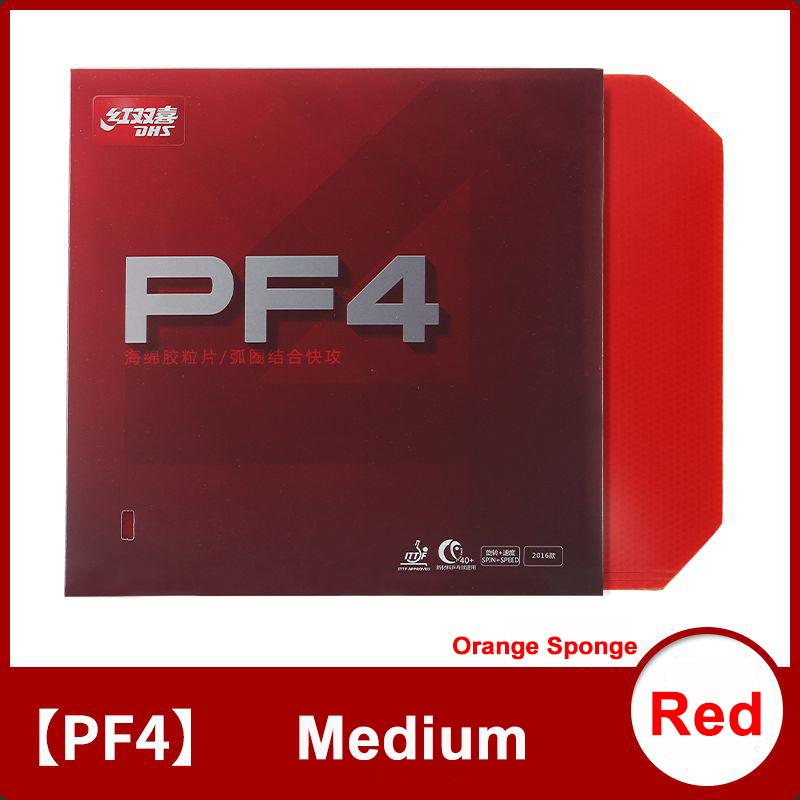 Cauciuc original nou DHS PF4-50 PF4 50 PF4 de tenis de masă cu burete elastic elastic pentru antrenament Cauciuc de masă de ping-pong
