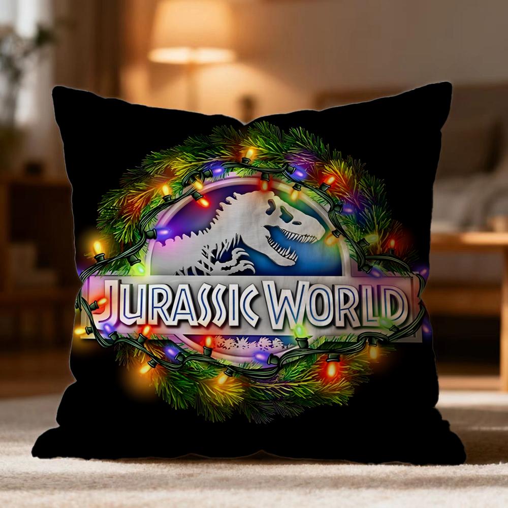 Hot JJurassic Worlder Cushion Cover Soft Washable Pillow Case Multi-Scene for Couch Bed Travel Office Use