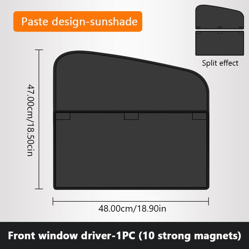 SEAMETAL Magnetic Car Window Sunshade Detachable Spliced Side Window Curtain Car Glass Sun Protection Curtain Shade 1pc front window driver чёрный