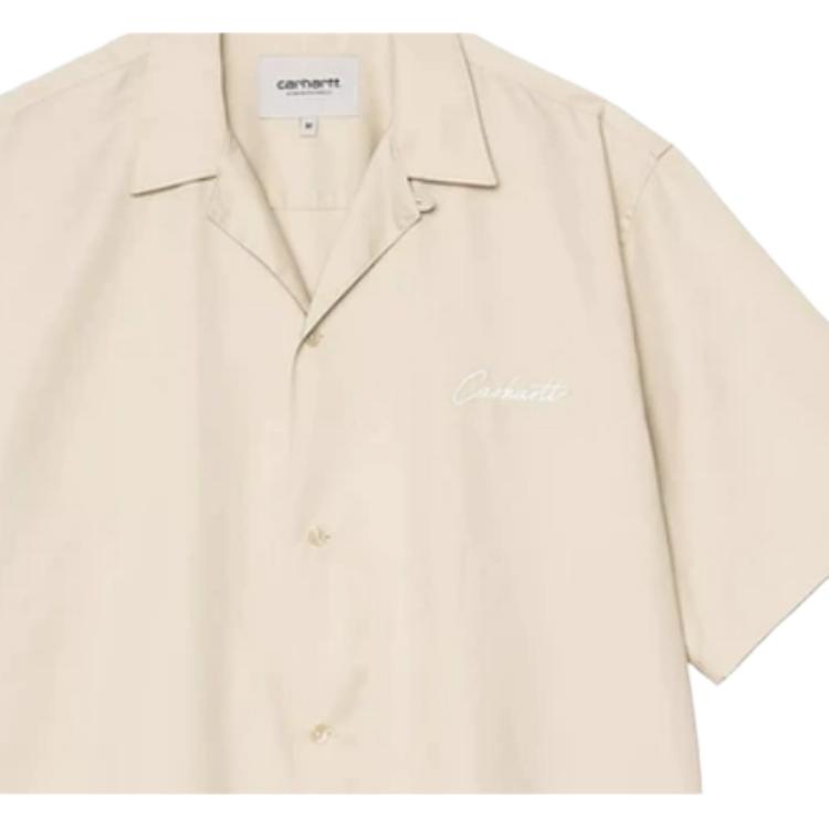 Carhartt WIP Classic Handwritten Logo Embroidered Oversized Shirt Men Shirts CHXSRI031465Q