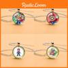 Adorable Cartoon Mario Necklace With Charming Princess Peach Pendant For Stylish Sweater Accessory