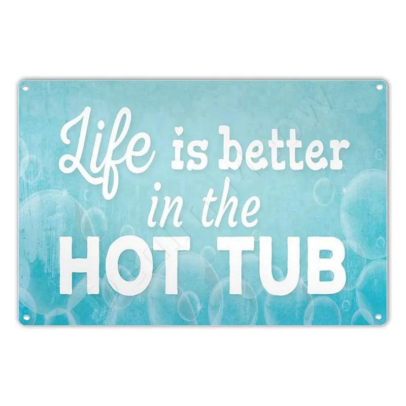 Välkommen till bubbelpoolbaren Poster Bubbelpoolregler Vintage Metallplåtskyltar Pub Klubbdekoration Regel Väggkonst Plåt Heminredning N354