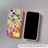 Colorful fruit is suitable for Apple 16 mobile phone case iPhone15 set 14promax transparent 13 airbag 12 European and American explosion