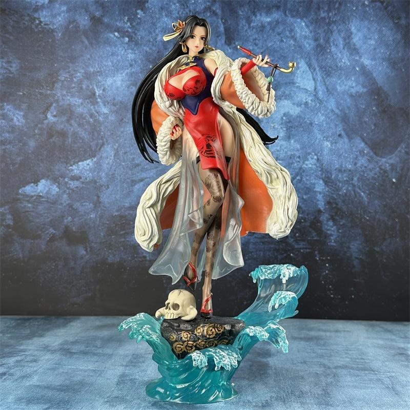 36cm One Piece Boa Hancock Cheongsam PVC Action Figure Anime Figure Statue Model Toys Collection Doll Kids Gift