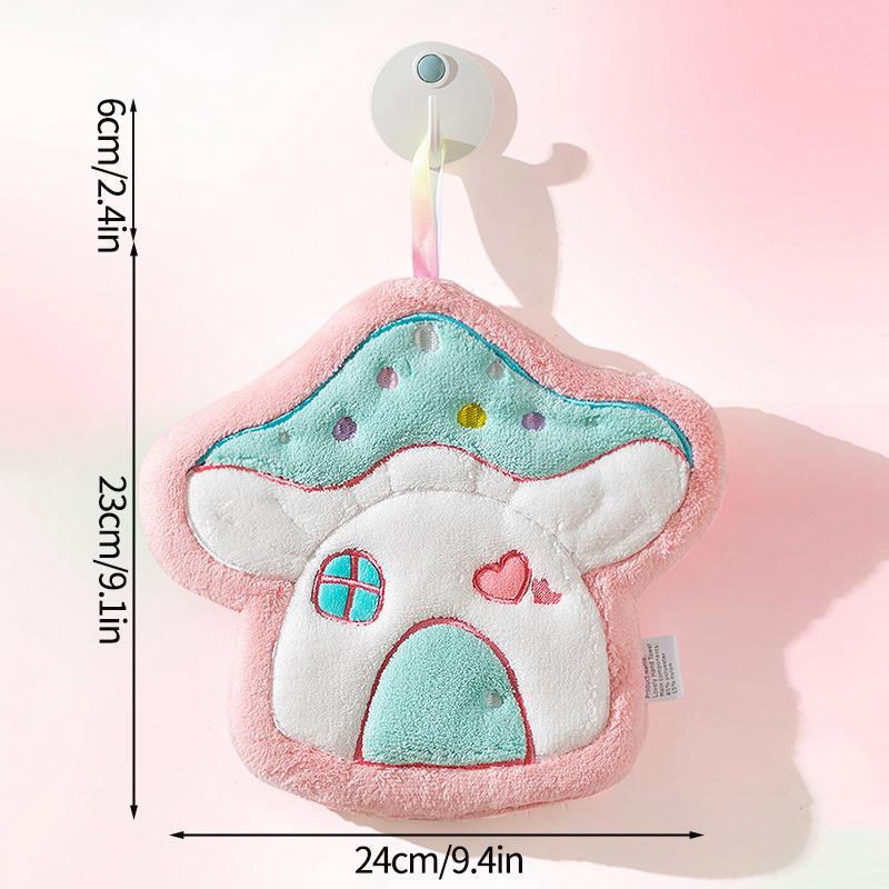Cute Hand Towel Cartoon Wipe Handkerchief Rag  Vegetable Shape  Towels for Kitchen Bathroom KidsHanging Towel Soft Dish Cloth