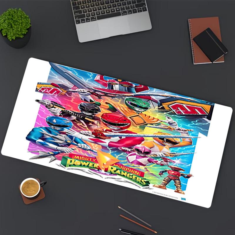 Mighty Morphin Power Rangers Print Mouse Pad, for Keyboard Pad Laptop PC Mat for Office Home Use, Desk Decor, Perfect Birthday Gift for Gamers