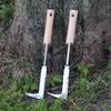 Garden Crack Weeder Crevice Weeding Tool Handle Stainless Steel Manual Lawn Mower L Shape Weeding Sickle For Farm Lawn Patio