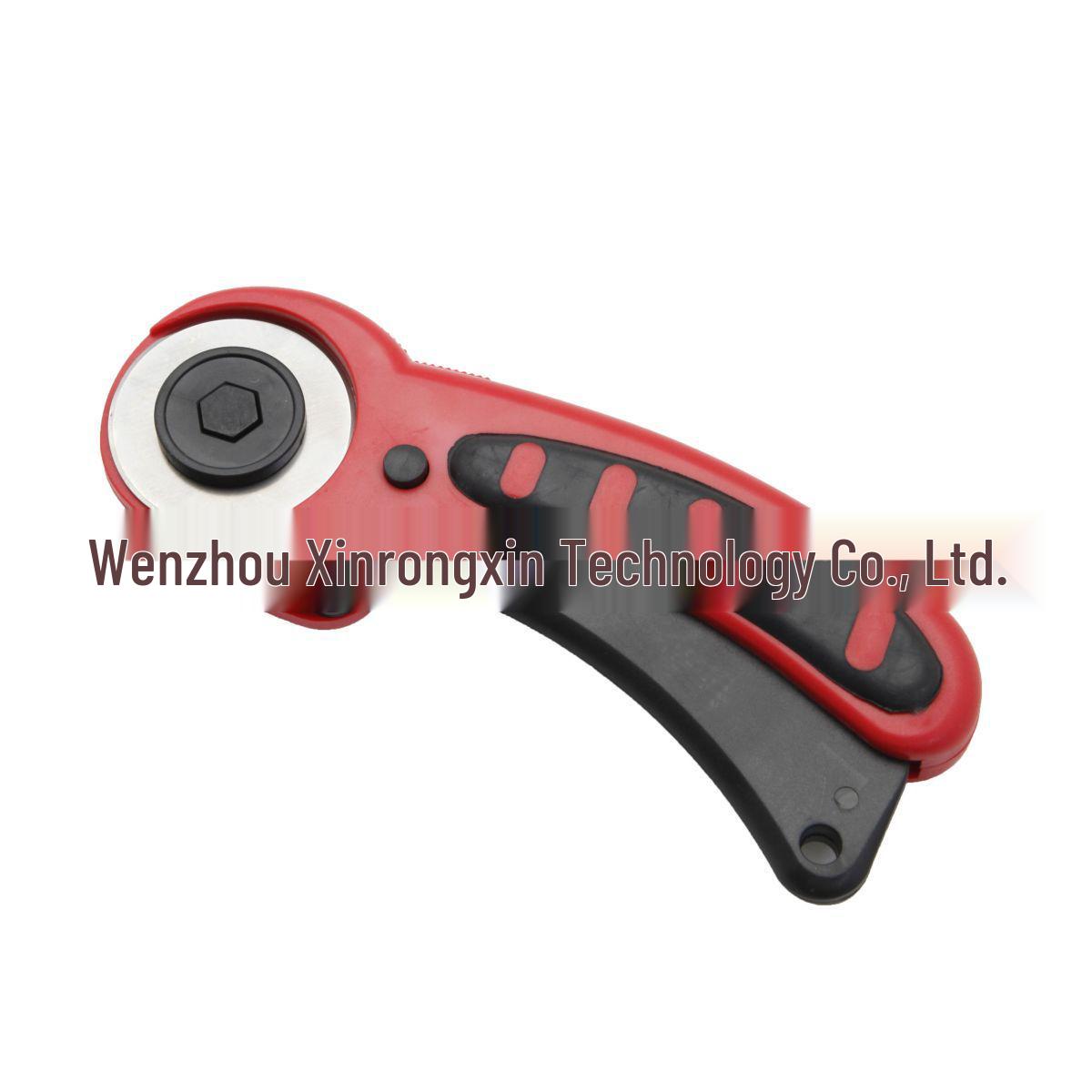 45mm Rotary Cutter for Fabric, Leather, Paper, and Wallpaper with Dashed Line and Curve Cutting Red RX39207