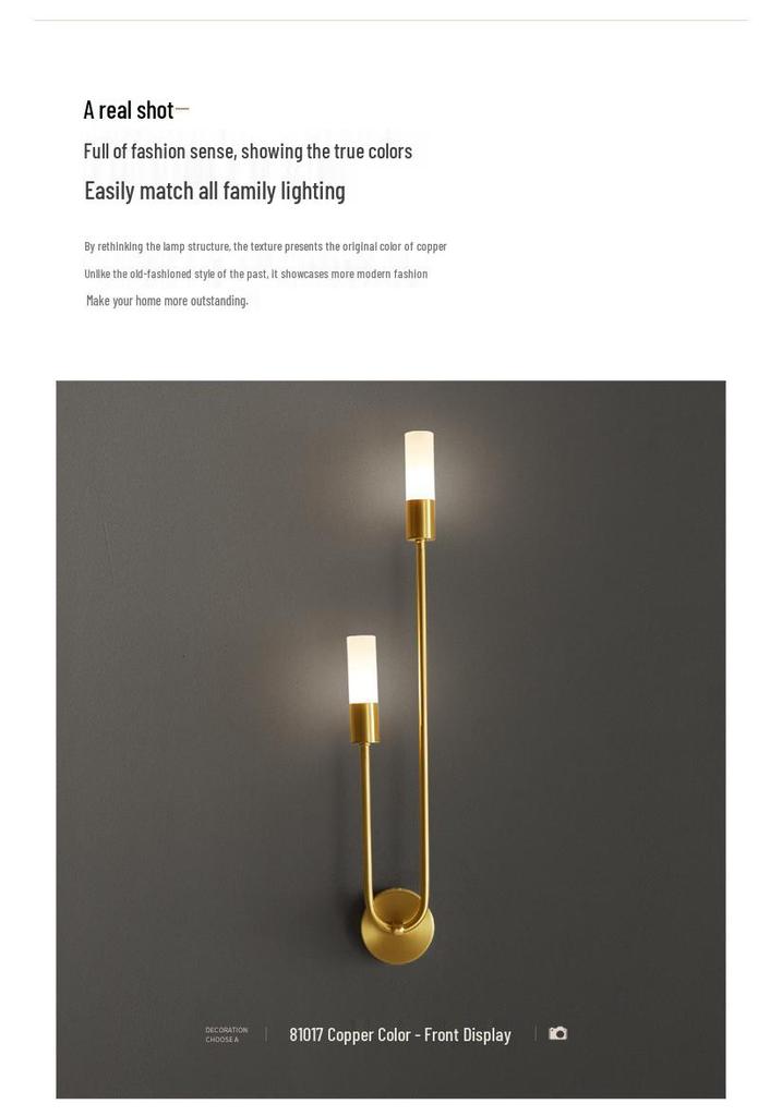 Nordic Luxury Wall Lamp - Modern Living Room, Corridor & Bedroom Lighting