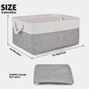 Foldable Storage Cube Organizer Box with Rope Handle Fabric Foldable Storage Basket for Shelves And Closets - Home Organization